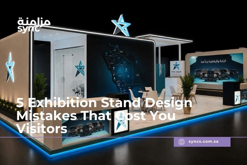 5 Exhibition Stand Design Mistakes - Sync event company in ksa
