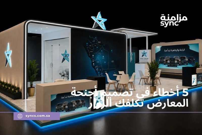 5 أخطاء في تصميم أجنحة المعارض تكلفك الزوار والـ Leads في السعودية