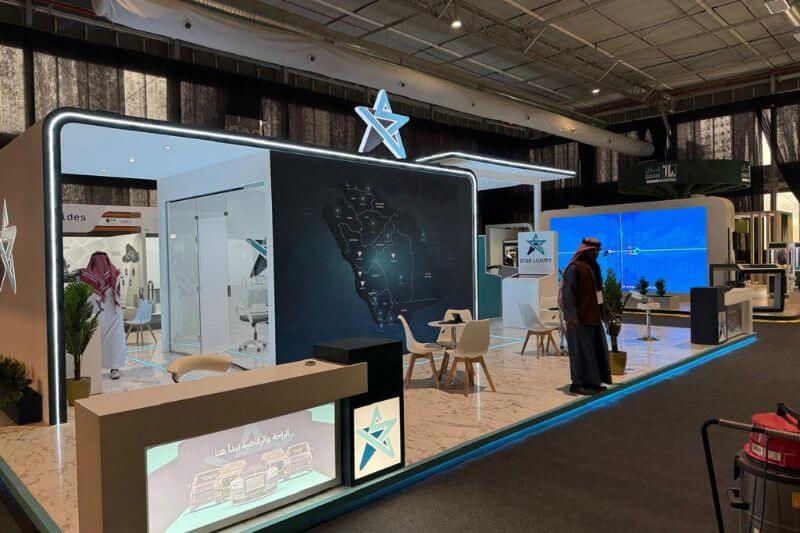 Custom exhibition booths installation in saudi arabia