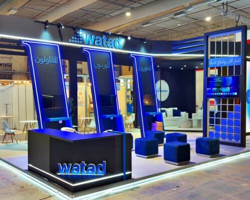Custom booth design and build for Big 5 Saudi exhibitor