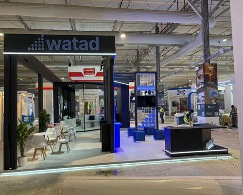 Completed Watad exhibition stand at Big 5 Saudi
