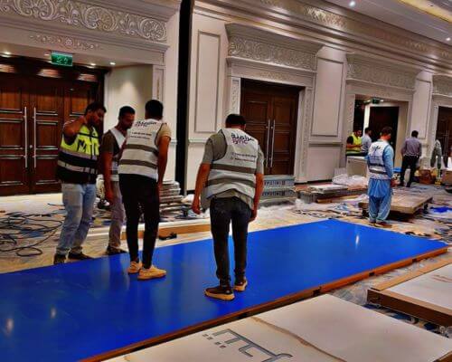 SIRA booth setup and event operations - by sync event management company