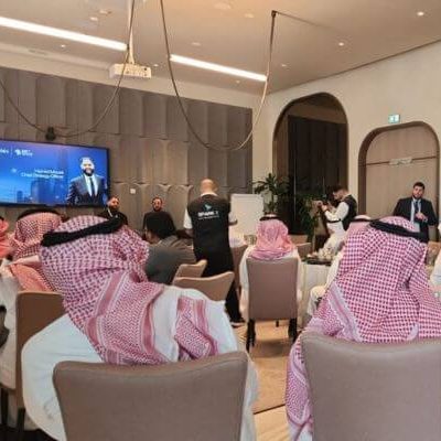 Branded networking environment and premium setup for exclusive Middle East Investor Network FinTech Investor Lunch at Kimpton KAFD Riyadh – corporate event management KSA
