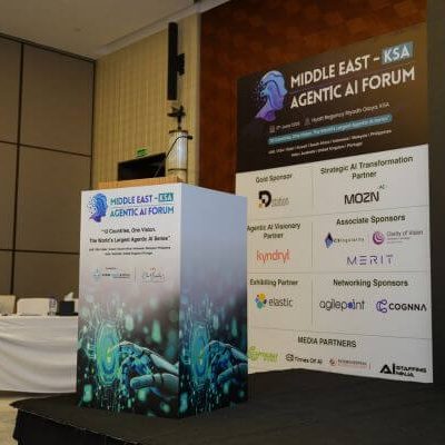 Executive panel discussion on Agentic AI at Hyatt Regency Olaya – corporate event solutions Saudi Arabia