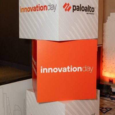Premium branded environment and stage design for Innovation Day Saudi Arabia 2026 at Bab Samhan